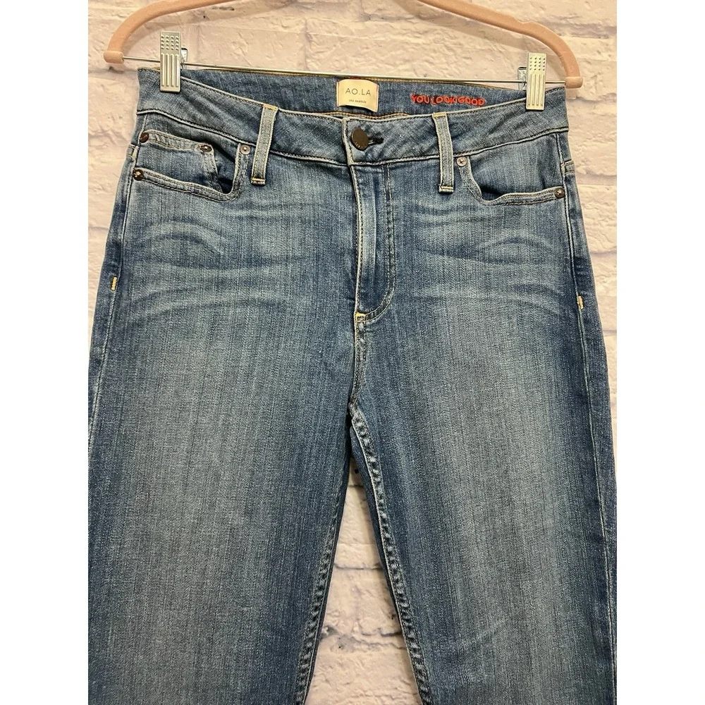 AO.LA Good High Rise Ankle Skinny Women's BlueDenim Jeans Pants - Size 30